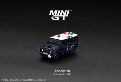 [PRE-ORDER] MINI GT Land Rover Defender 110 Royal HK Police Tai Po District HK Exclusive MGT01313-BL 1/64 Diecast