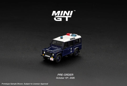 [PRE-ORDER] MINI GT Land Rover Defender 110 Royal HK Police Tai Po District HK Exclusive MGT01313-BL 1/64 Diecast