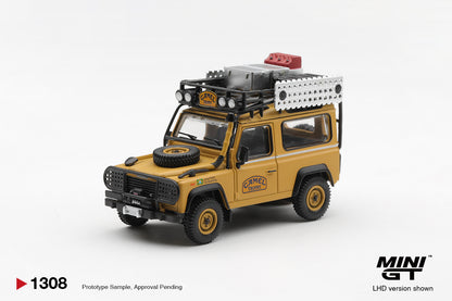 [Pre-Order] Mini GT Land Rover Defender 90 1985 Camel Trophy Borneo Team Brazil MGT01308 1/64 Diecast