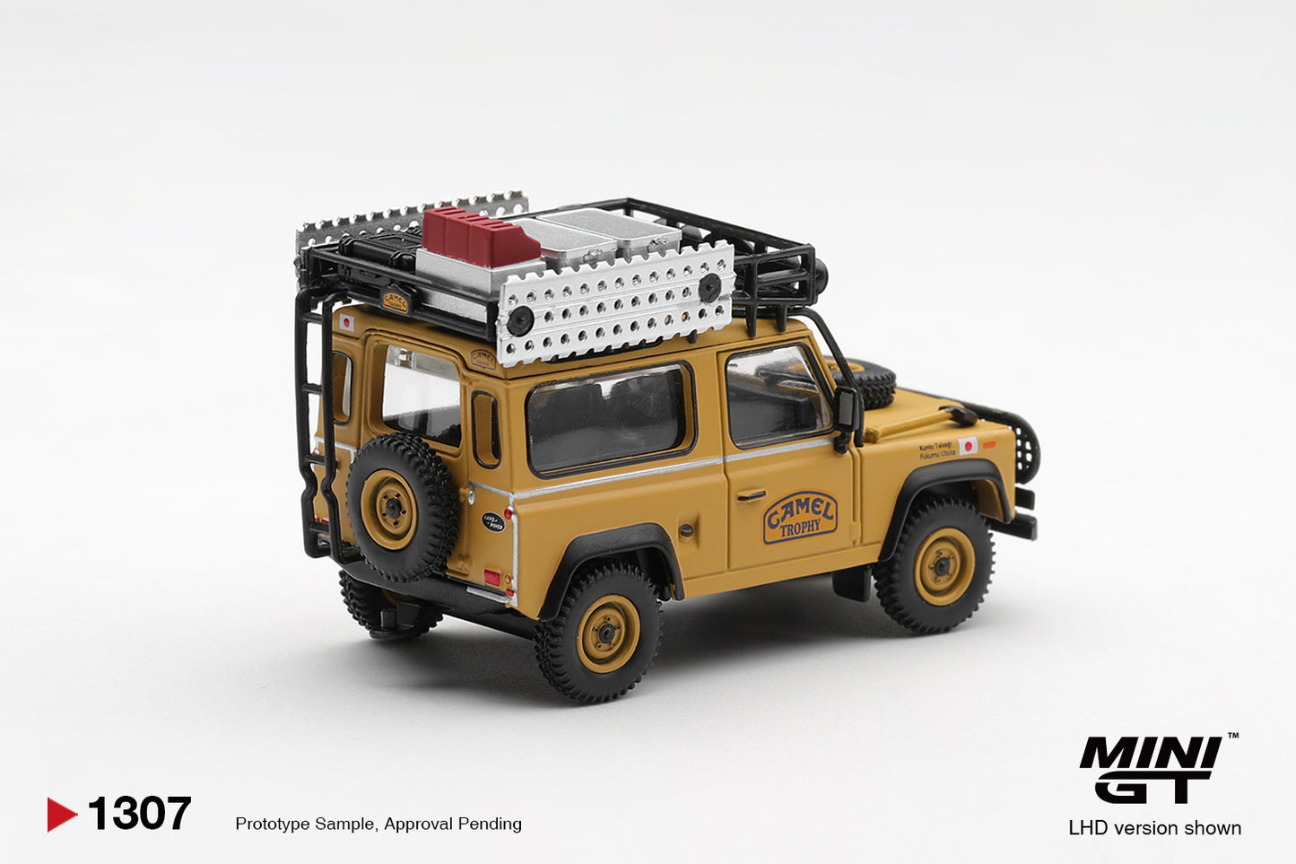 [Pre-Order] Mini GT Land Rover Defender 90 1985 Camel Trophy Borneo Team Japan MGT01307 1/64 Diecast