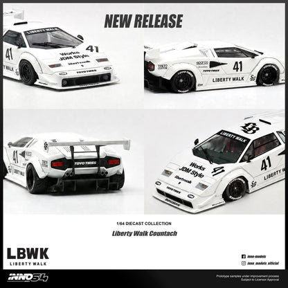 [Pre-Order] Inno64 Liberty Walk Countach IN64-LBCOUNTACH-01 1/64 Diecast