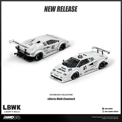[Pre-Order] Inno64 Liberty Walk Countach IN64-LBCOUNTACH-01 1/64 Diecast