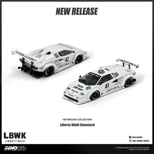 [Pre-Order] Inno64 Liberty Walk Countach IN64-LBCOUNTACH-01 1/64 Diecast