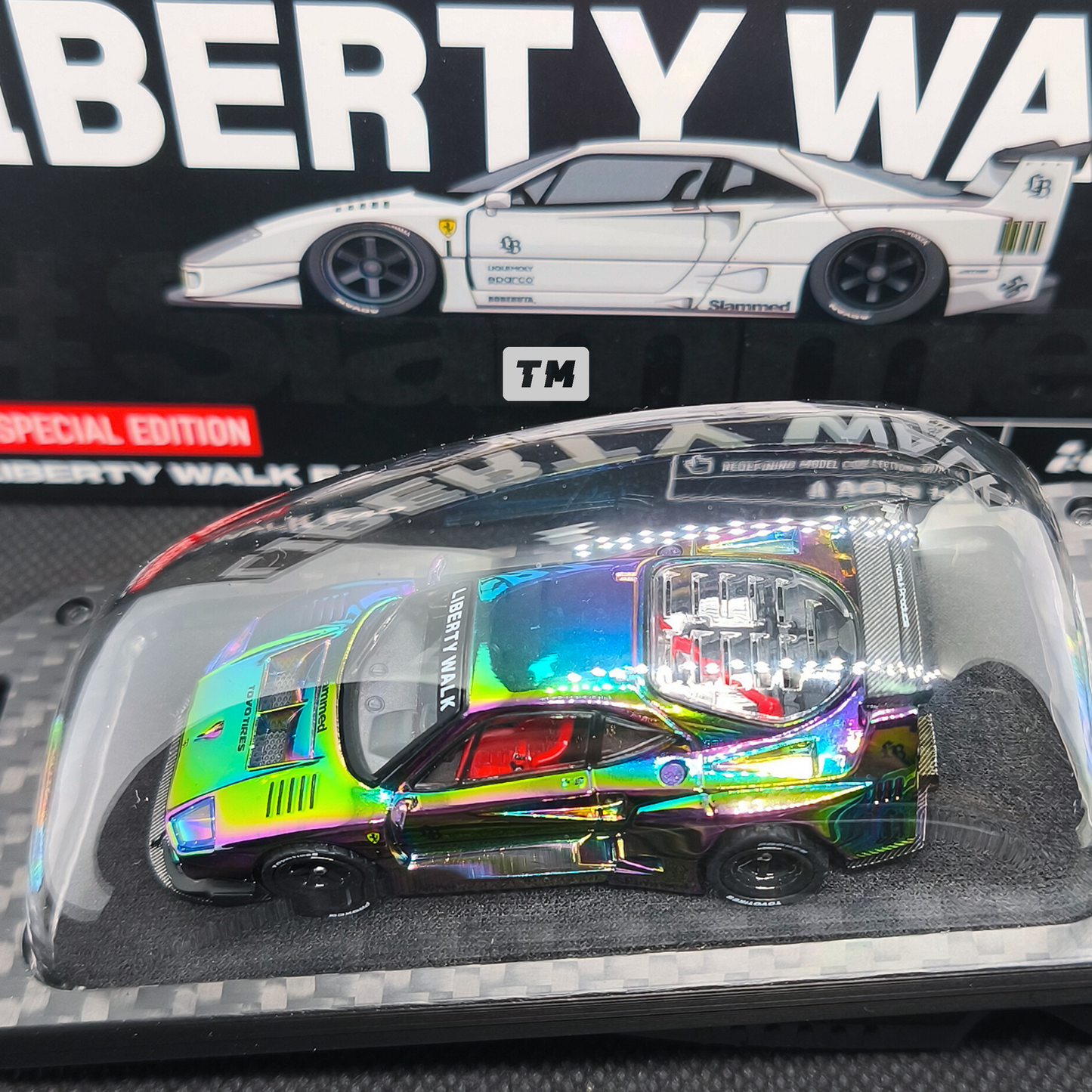 CHASE! Inno64 Liberty Walk F40 HEC 2026 IN64-DSTANDS-LB-F40 1/64 Diecast