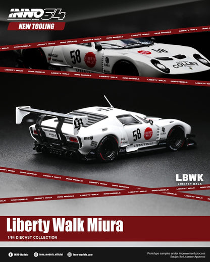 [Pre-Order] Inno64 Liberty Walk Miura GT IN64-LBMIURA-01 1/64 Diecast