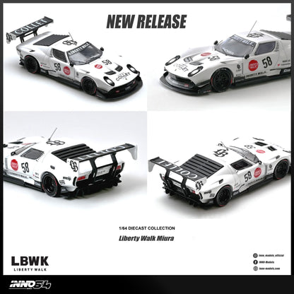 [Pre-Order] Inno64 Liberty Walk Miura GT IN64-LBMIURA-01 1/64 Diecast
