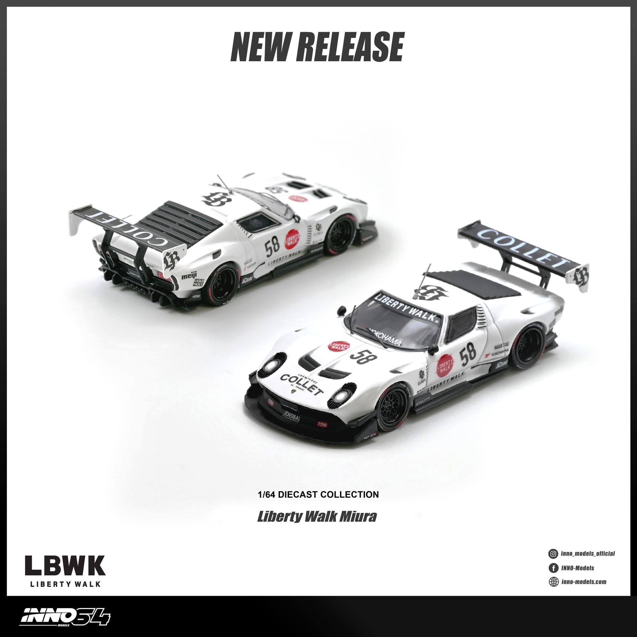 Pre-Order] Inno64 Liberty Walk Miura GT IN64-LBMIURA-01 1/64
