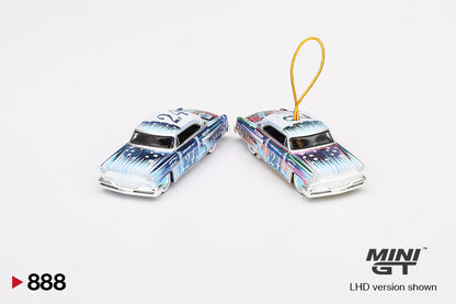 Mini GT Lincoln Capri Christmas Hot Rod by Tim Sadchikov 2024 Christmas Edition MGT00888 1/64 Diecast