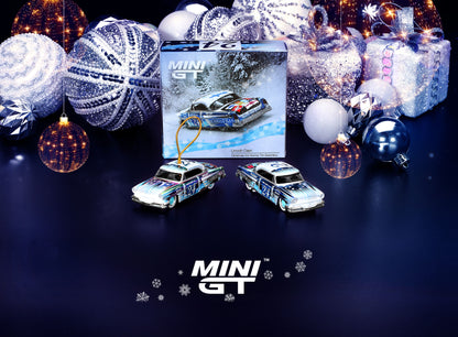 Mini GT Lincoln Capri Christmas Hot Rod by Tim Sadchikov 2024 Christmas Edition MGT00888 1/64 Diecast