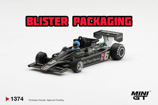 [Pre-Order] Mini GT Lotus 78 #6 Ronnie Peterson 1978 S. African GP Winner Blister Packaging MGT01374-BL 1/64 Diecast