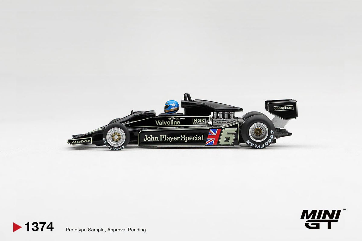 [Pre-Order] Mini GT Lotus 78 #6 Ronnie Peterson 1978 S. African GP Winner MGT01374 1/64 Diecast