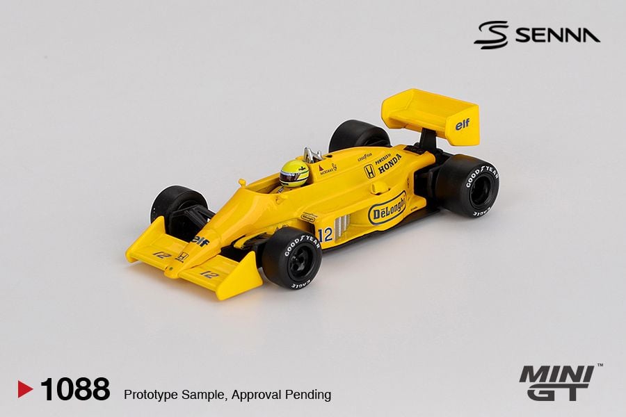*Pre-Order* Mini GT Lotus 99T #12 Ayrton Senna 1987 Monaco Grand Prix Winner MGT01088 1/64 Die Cast