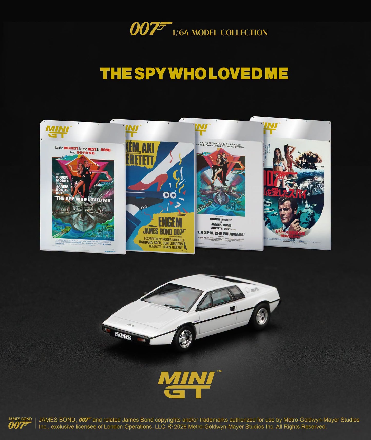 [Pre-Order] Mini GT Lotus Esprit S1 The Spy Who Loved Me English Version MGT00925-007E 1/64 Diecast