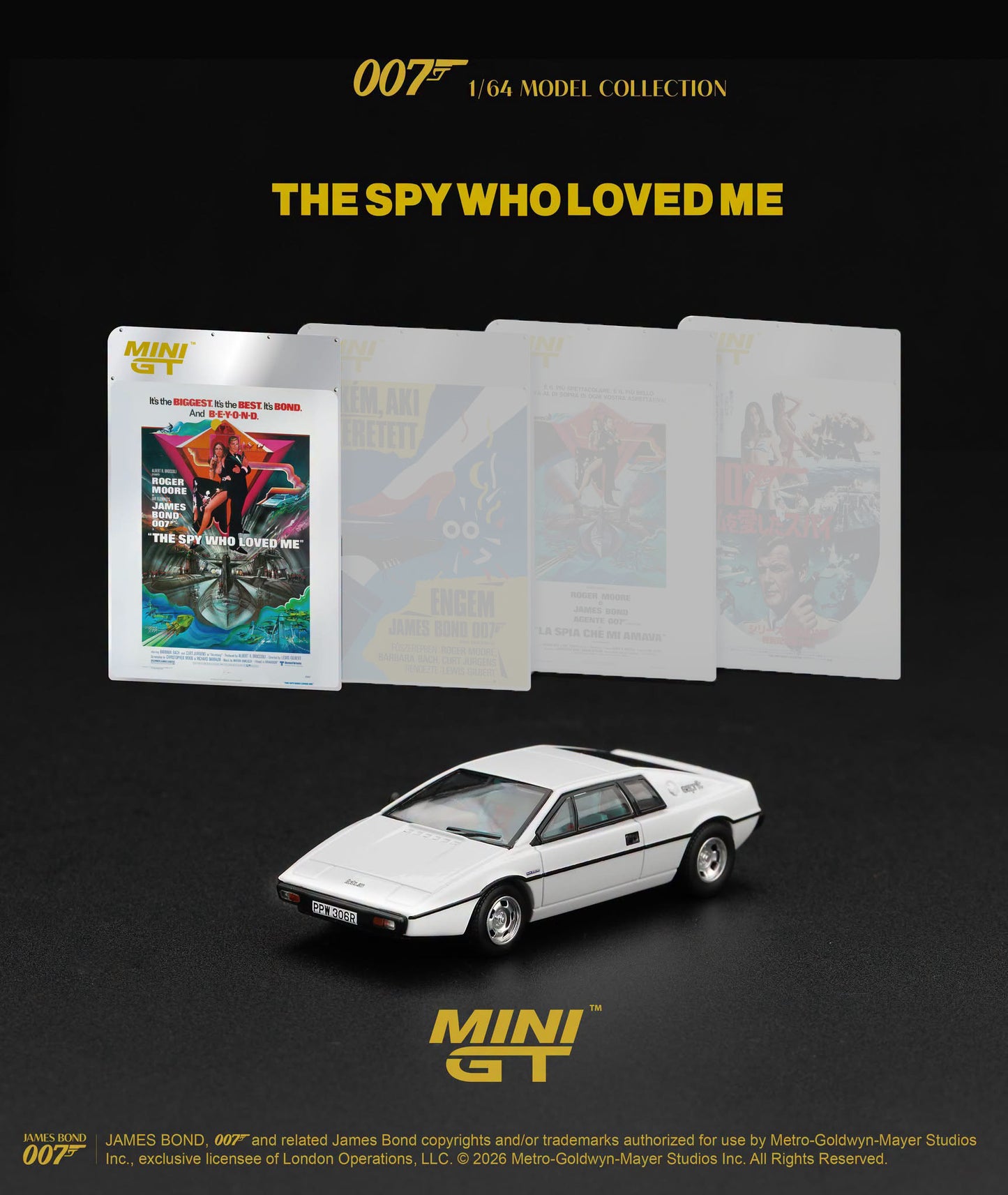 [Pre-Order] Mini GT Lotus Esprit S1 The Spy Who Loved Me English Version MGT00925-007E 1/64 Diecast