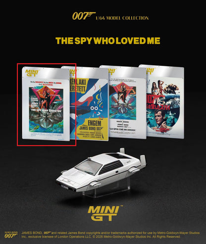 [Pre-Order] Mini GT Lotus Esprit S1 English Poster “The Spy Who Loved Me” Submarine MGT00920 1/64 Diecast