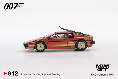 *Pre-Order* Mini GT Lotus Esprit Turbo Copper Fire Metallic 007 For Your Eyes Only  English Poster Back Card Blister Packaging MGT00912 1/64 Diecast