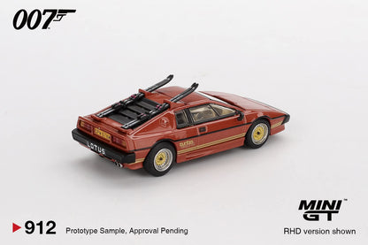*Pre-Order* Mini GT Lotus Esprit Turbo Copper Fire Metallic 007 For Your Eyes Only  English Poster Back Card Blister Packaging MGT00912 1/64 Diecast
