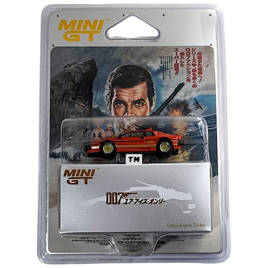 Mini GT Lotus Esprit Turbo Copper Fire Metallic 007 For Your Eyes Only Japanese Poster MGT00912J 1/64 Diecast