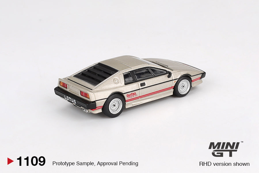 Mini GT Lotus Esprit Turbo Metallic Silver Blister Packaging MGT01109 1/64 Diecast