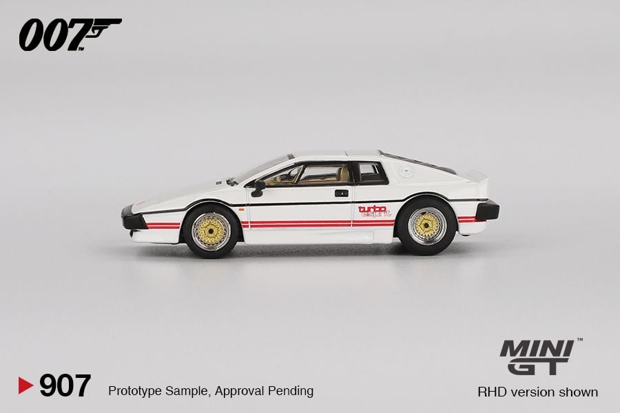 Mini GT Lotus Esprit Turbo White 007 For Your Eyes Only English