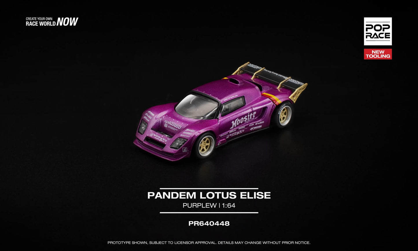 [Pre-Order] Pop Race Lotus Pandem Elise Purple PR640448 1/64 Diecast
