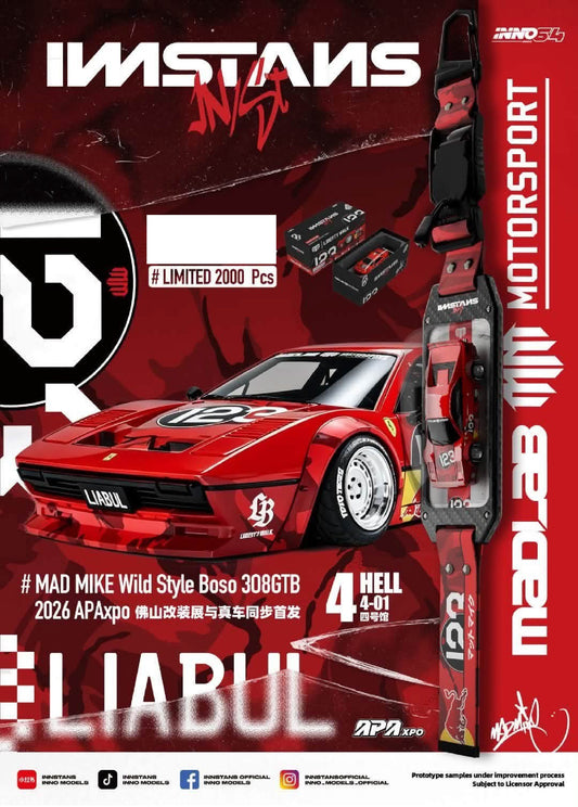 [APAxpo] INNO64 MAD MIKE LIABUL Wild Style Boso 308 GTB INNSTANS APAxpo 2026 1/64 Diecast
