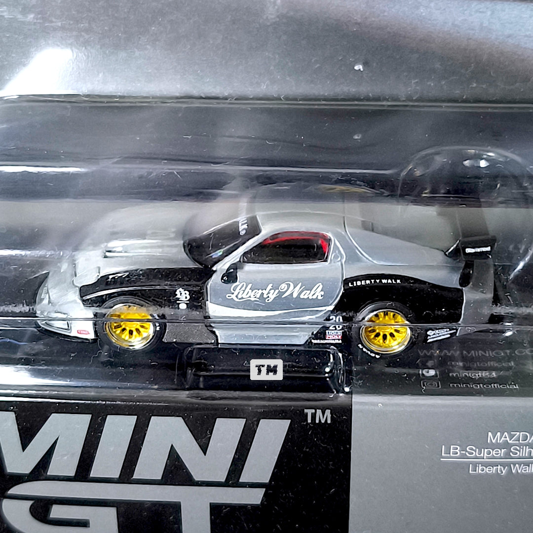 CHASE! Mini GT MAZDA RX-7 LB-Super Silhouette Liberty Walk Black MGT00785-BLC 1/64 Diecast