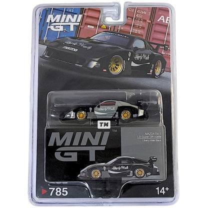 CHASE! Mini GT MAZDA RX-7 LB-Super Silhouette Liberty Walk Black MGT00785-BLC 1/64 Diecast