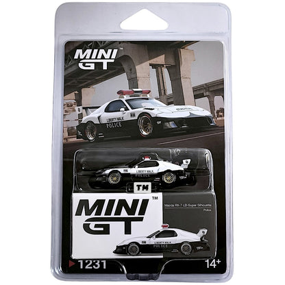 Mini GT MAZDA RX-7 LB-Super Silhouette Police Blister Packaging MGT01231-BL 1/64 Diecast