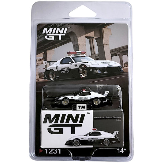Mini GT MAZDA RX-7 LB-Super Silhouette Police Blister Packaging MGT01231-BL 1/64 Diecast