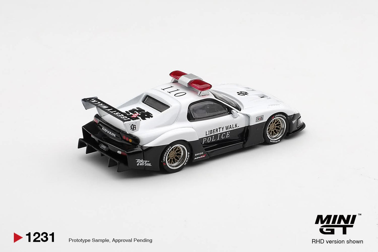 [Pre-Order] Mini GT MAZDA RX-7 LB-Super Silhouette Police MGT01231 1/64 Diecast