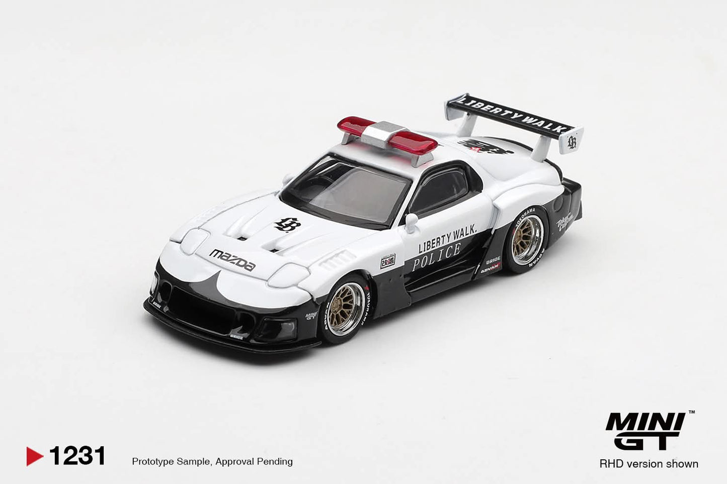 [Pre-Order] Mini GT MAZDA RX-7 LB-Super Silhouette Police MGT01231 1/64 Diecast