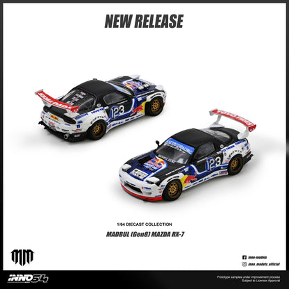 [Pre-Order] Inno64 Madbul Gen8 Mazda RX-7 IN64-RX7MM-01 1/64 Diecast