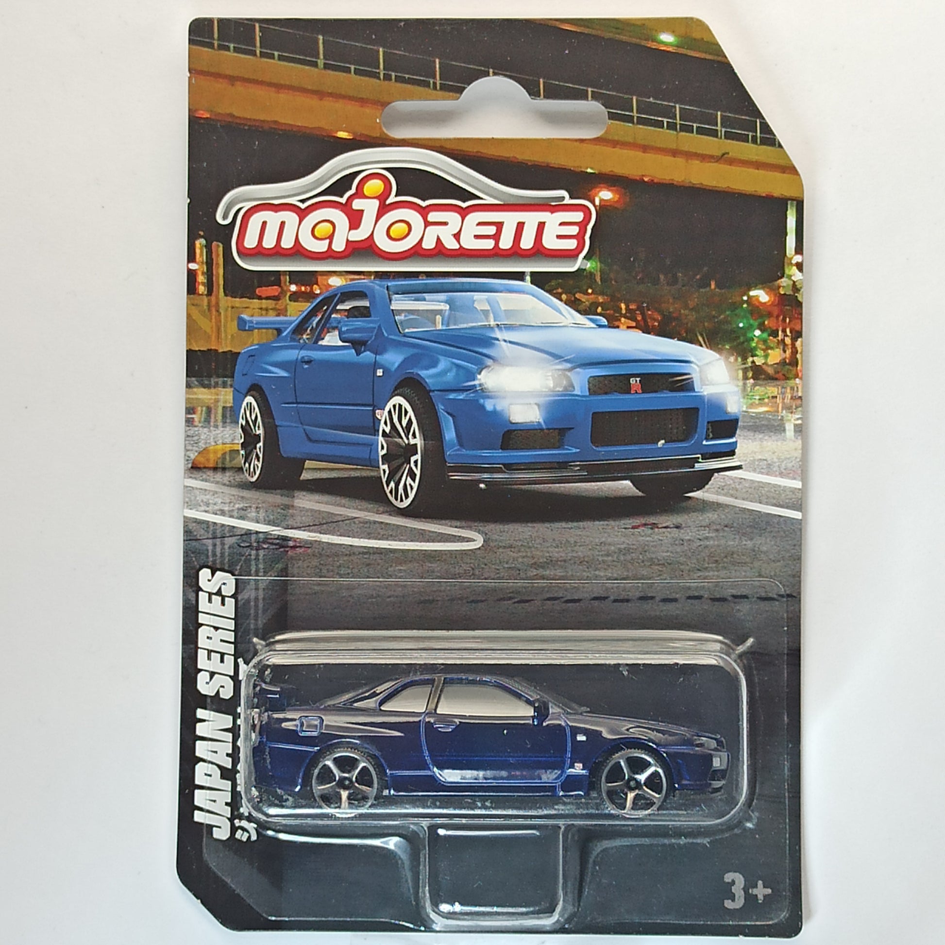 Majorette GTR Nissan Skyline GT-R R34 Dark Blue 2024 Japan Series Prime 1/64 Diecast