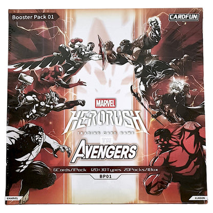 MARVEL Hero Rush TCG Avengers English BP01 Box