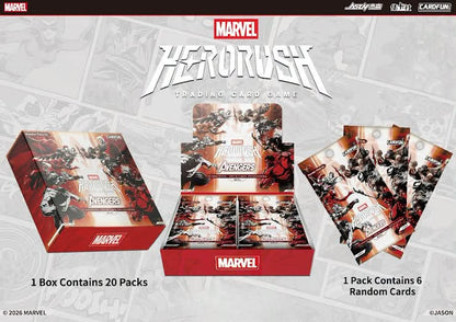 MARVEL Hero Rush TCG Avengers English BP01 Box