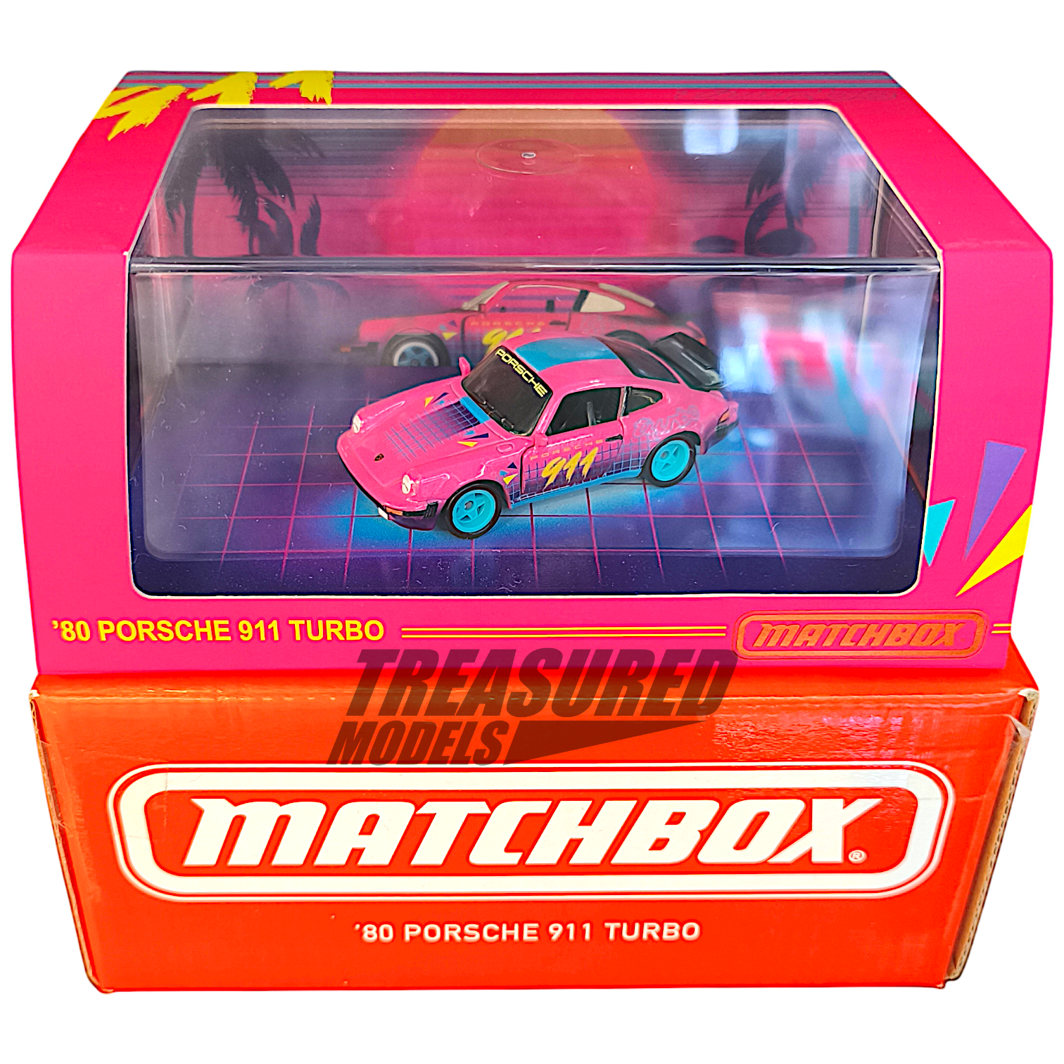 Matchbox Porsche 80 911 Turbo Metallic Hot Pink 2023 Mattel Creations 1/64 Diecast