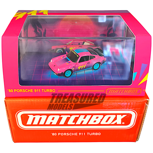 Matchbox Porsche 80 911 Turbo Metallic Hot Pink 2023 Mattel Creations 1/64 Diecast