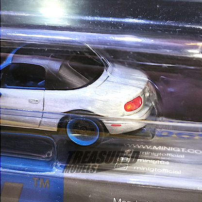 Mini GT CHASE Mazda Miata MX-5 (NA) Tuned Version Dark Blue Blister Packaging MGT01069 1/64 Diecast
