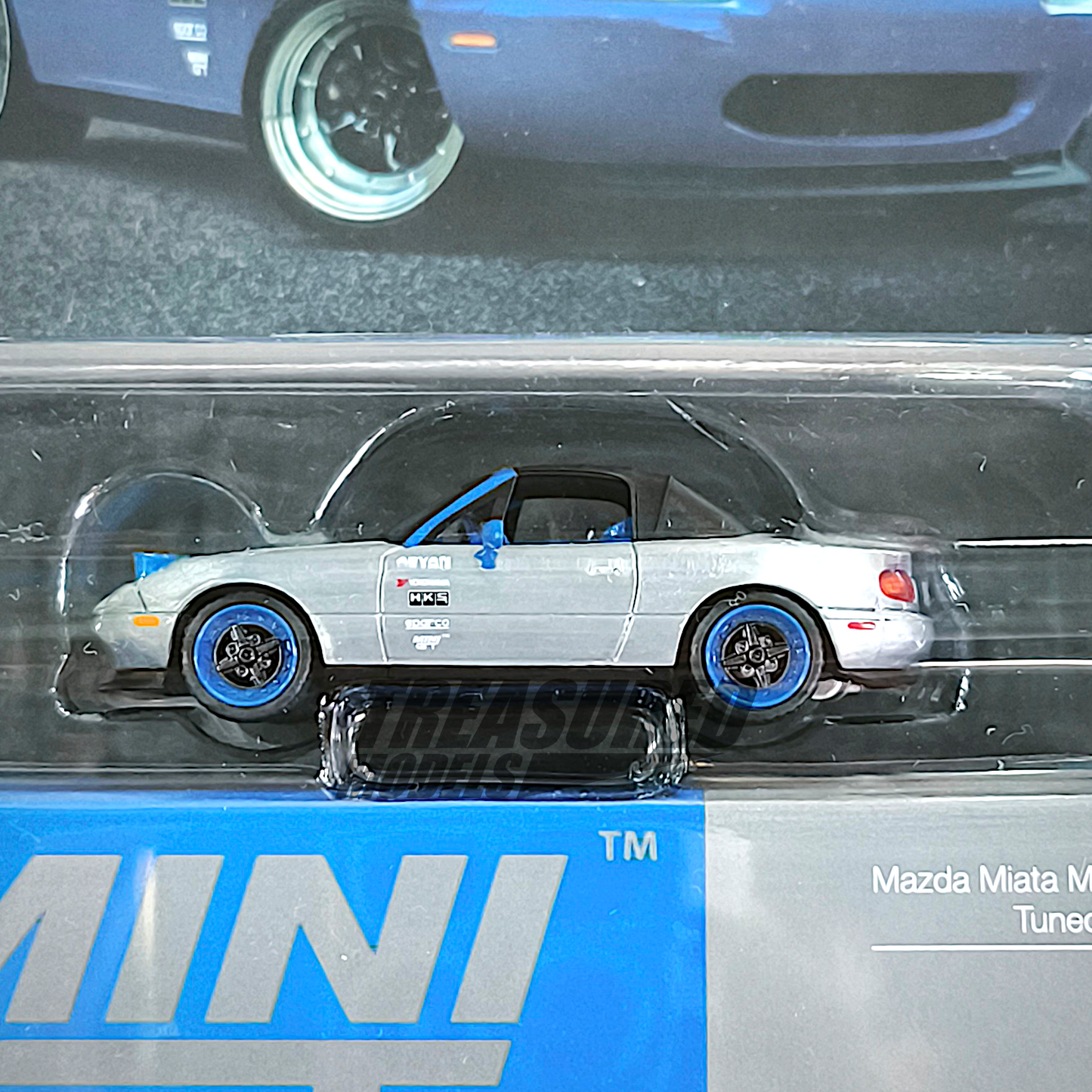 Mini GT CHASE Mazda Miata MX-5 (NA) Tuned Version Dark Blue Blister Packaging MGT01069 1/64 Diecast