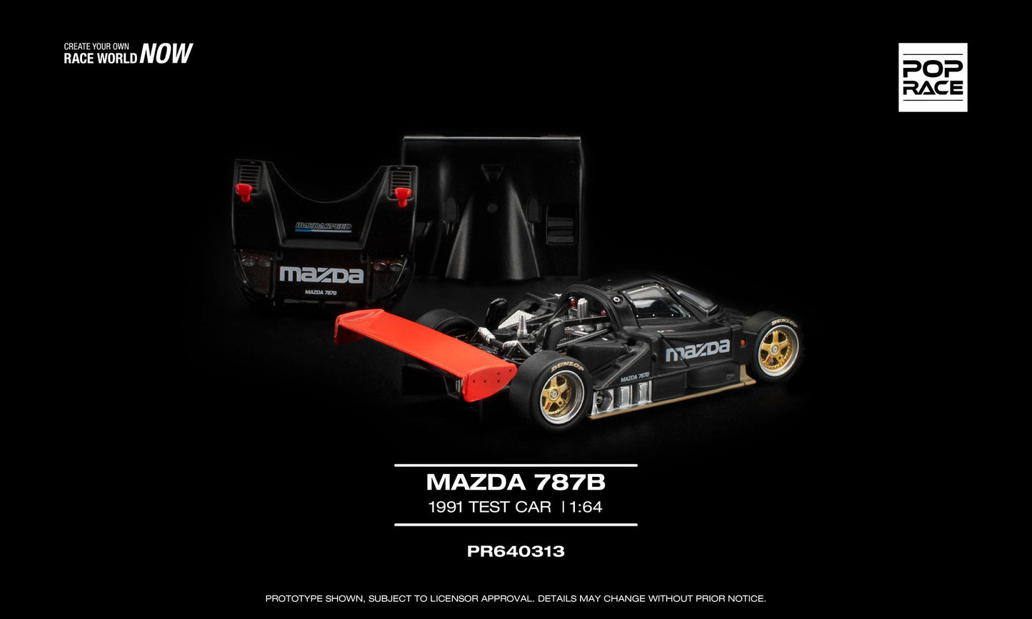 [Pre-Order] Pop Race Mazda 787B 1991 Test Car PR640313 1/64 Diecast