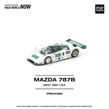 *Pre-Order* Pop Race Mazda 787B JSPC 1991 PR640386 1/64 Diecast