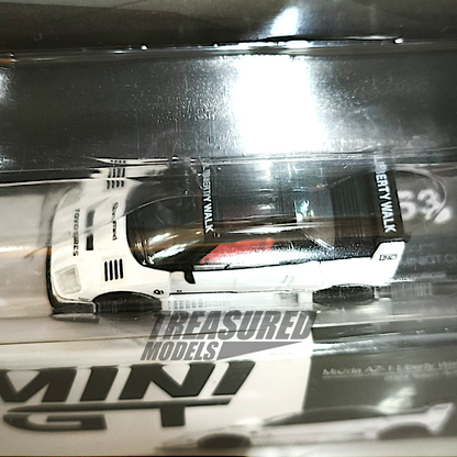 Mini GT Mazda AZ-1 Liberty Walk LB40 2024 Tokyo Auto Salon White Blister Packaging MGT00953 1/64 Diecast