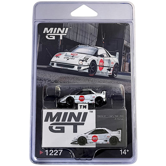 Mini GT Mazda AZ-1 Liberty Walk LB40 LB-Hinomaru Blister Packaging MGT01227-BL 1/64 Diecast