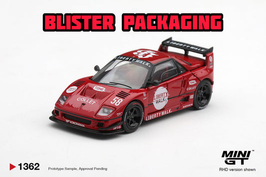 [Pre-Order] Mini GT Mazda AZ-1 Liberty Walk LB40 LB-Hinomaru Red Blister Packaging MGT01362-BL 1/64 Diecast
