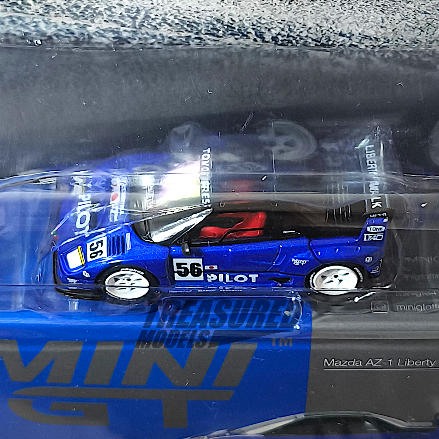 Mini GT Mazda AZ-1 Liberty Walk LB40 PILOT Blister Packaging MGT01047 1/64 Diecast
