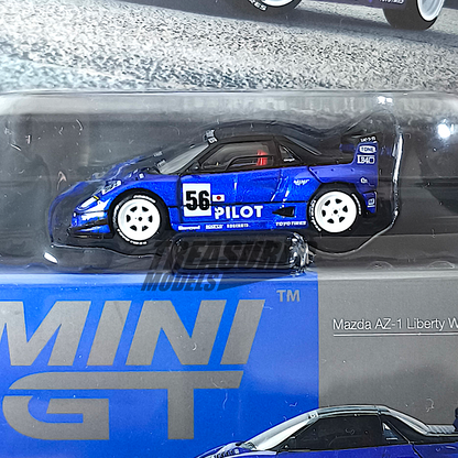 Mini GT Mazda AZ-1 Liberty Walk LB40 PILOT Blister Packaging MGT01047 1/64 Diecast