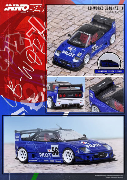 Inno64 Mazda AZ-1 Liberty Walk LB40 Pilot IN64-LBWK-AZ1 1/64 Diecast