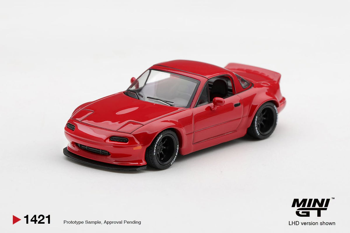 [PRE-ORDER] MINI GT Mazda MX-5 (NA) Pandem Classic Red MGT01421 1/64 Diecast