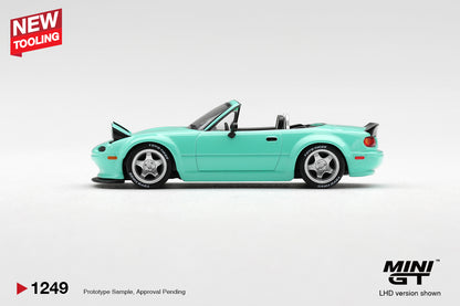 [Pre-Order] Mini GT Mazda MX-5 (NA) Pandem Mint Green MGT01249 1/64 Diecast